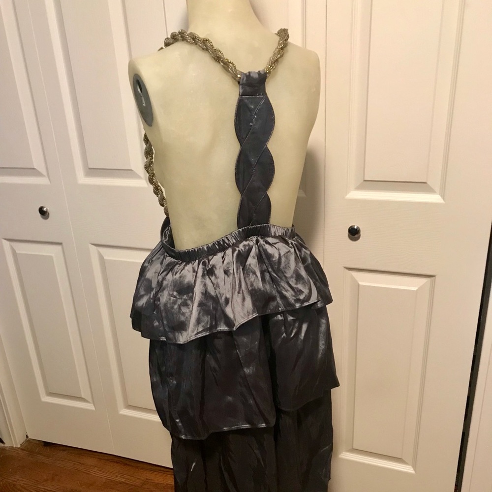 Tiered BCBG skirt w/beaded straps. SZ. 4-6